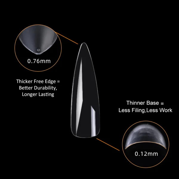 Feature of Long Stiletto Nail Tip (Full Cover)
