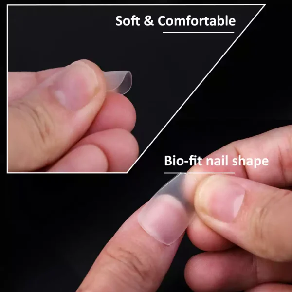 Feature of Matte Almond Nail Tip (Full Cover)