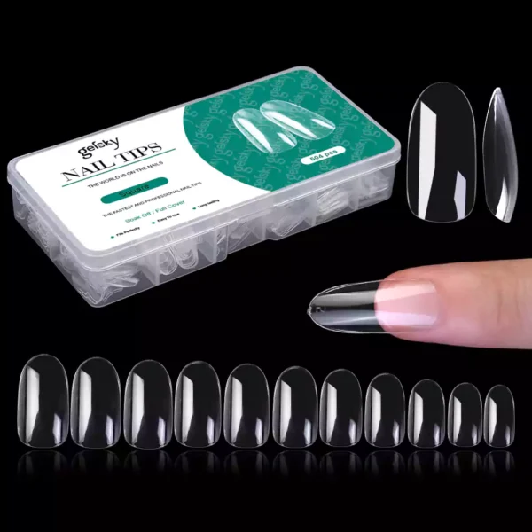 Medium Almond Nail Tip (Full Cover)