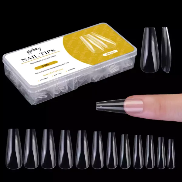 Medium Coffin Nail Tip (Full Cover)