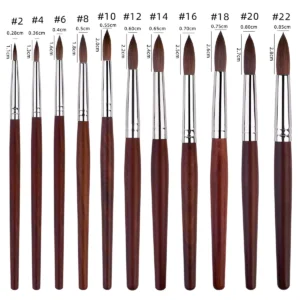 Kolinsky Brush Size