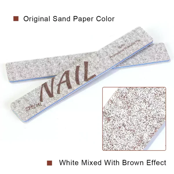 Brown White Nail File