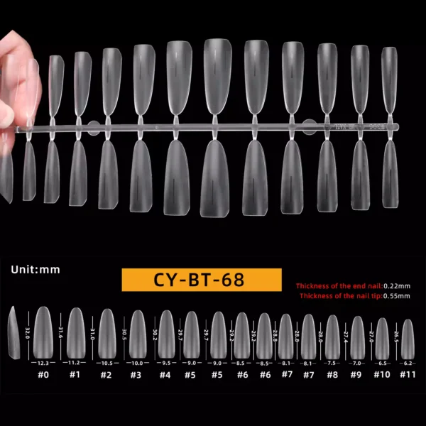 Tele Nail Tips Guide Line Nail Tip